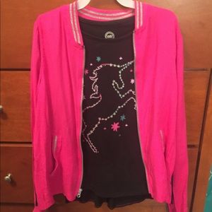 *NWT* Girls 2-piece Top & Jacket, Sz XL